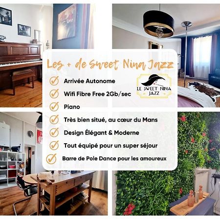Sweet Nina Jazz Appartement Pour 5 Voyageurs, Situe A La Place De La Republique, Avec Parking Et Lit Queen Size เลอม็องส์ ภายนอก รูปภาพ
