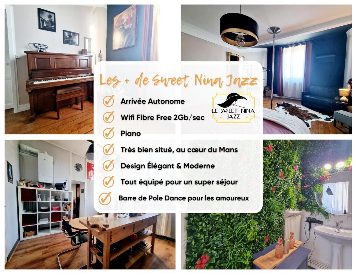 Sweet Nina Jazz Appartement Pour 5 Voyageurs, Situe A La Place De La Republique, Avec Parking Et Lit Queen Size เลอม็องส์ ภายนอก รูปภาพ